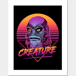 Retro Creature Posters and Art